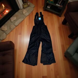 Toddler Unisex Kid's Iceburg Black Snow Bibs Size 4T